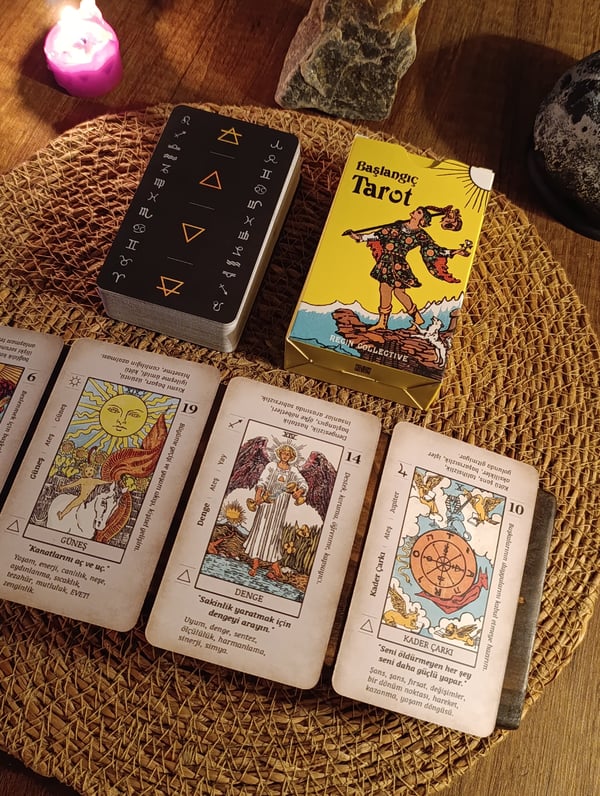 Başlangıç Tarot Destesi 78 Kart - Arındırma Kesesi Hediyeli