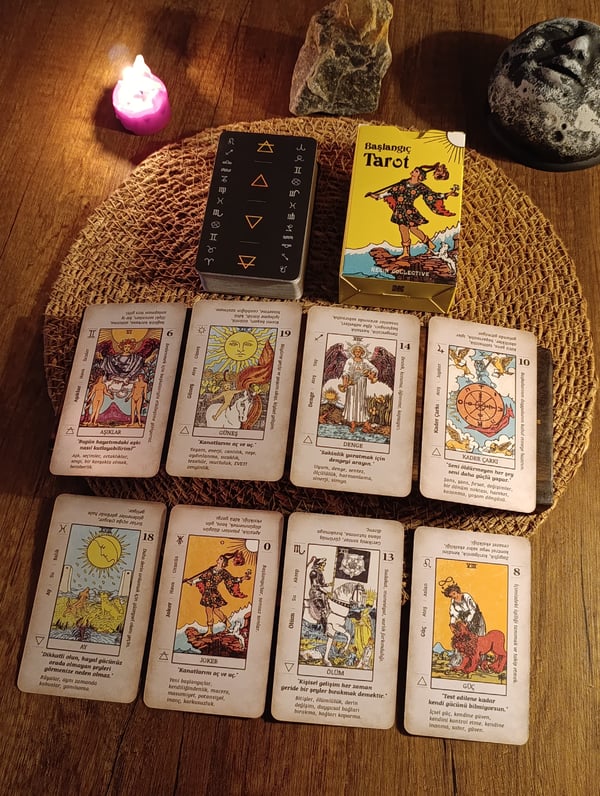 Başlangıç Tarot Destesi 78 Kart - Arındırma Kesesi Hediyeli