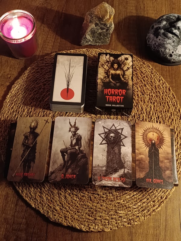 Horror Tarot Destesi 78 Kart - Arındırma Kesesi Hediyeli