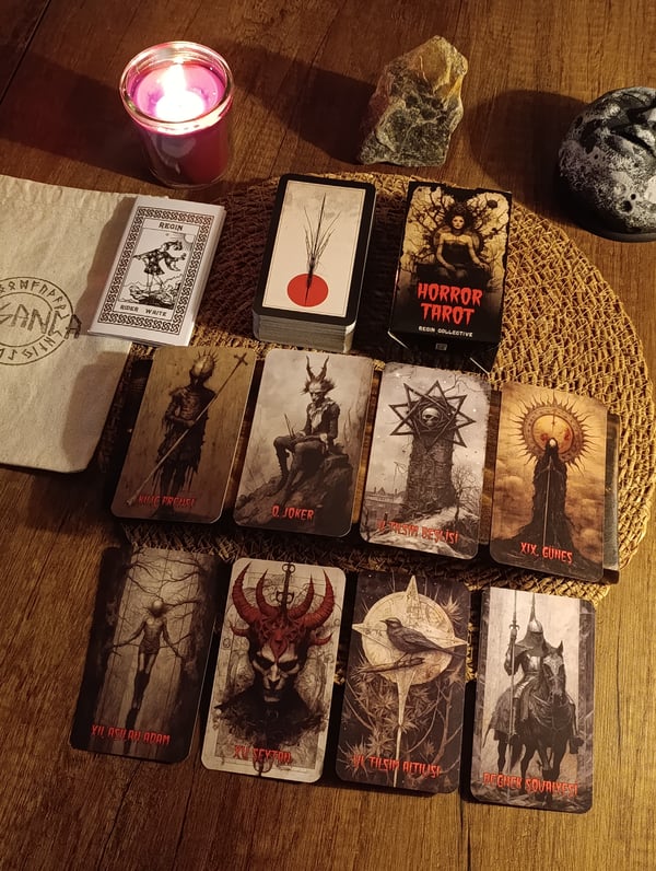 Horror Tarot Destesi 78 Kart - Arındırma Kesesi Hediyeli