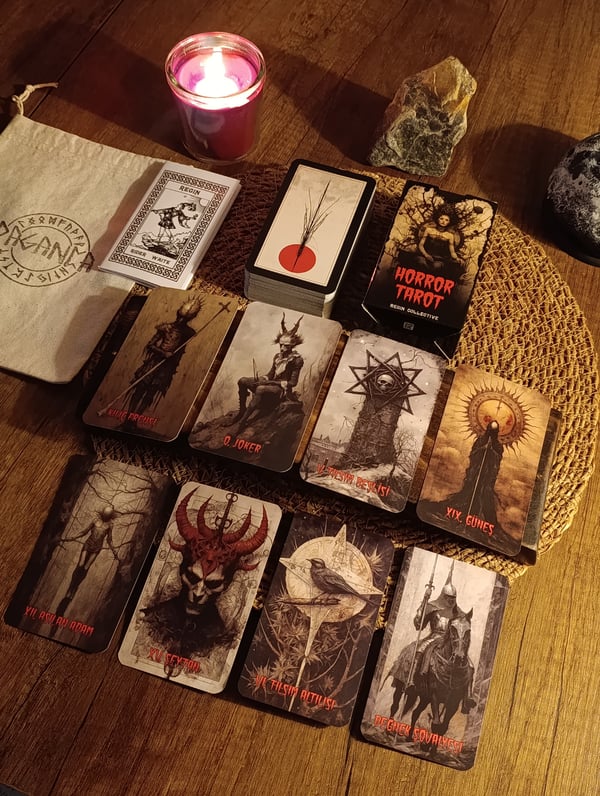 Horror Tarot Destesi 78 Kart - Arındırma Kesesi Hediyeli