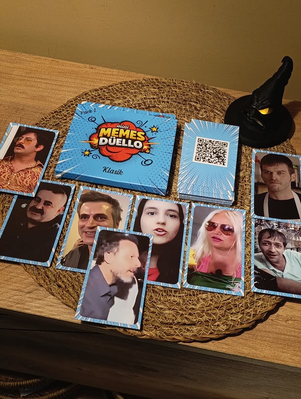 Memes Bulmaca Kutu Oyunu Klasik 1. Model  - Kese Hediyeli - Eğlenceli Grup & Parti Oyunu