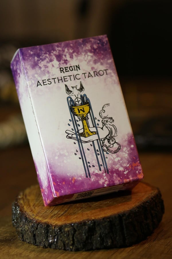 Mor Beyaz Spiritüel Enerji Tarot Destesi 78 Kart