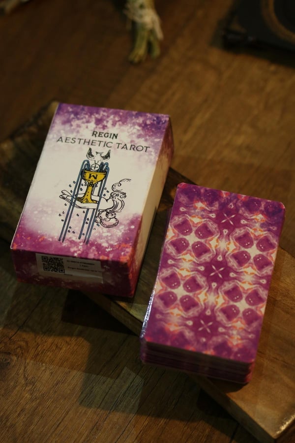 Mor Beyaz Spiritüel Enerji Tarot Destesi 78 Kart