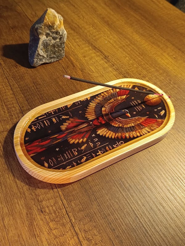 Oval Epoksi Tasarım Geniş Çubuk Tütsülük