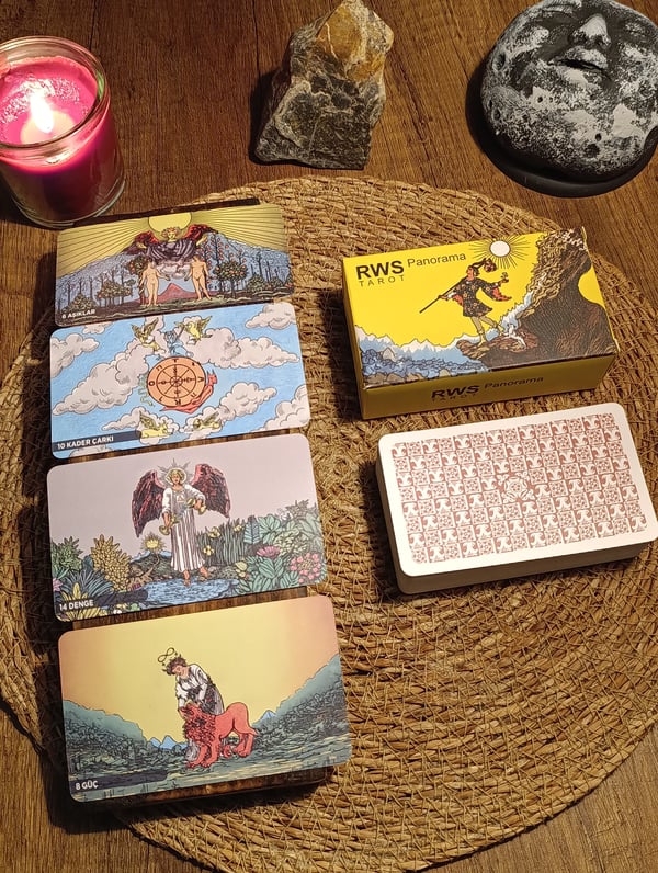Panorama Yatay Tarot Destesi 78 Kart - Arındırma Kesesi