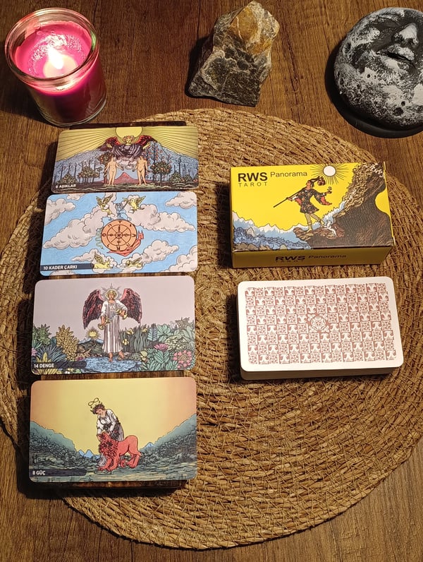 Panorama Yatay Tarot Destesi 78 Kart - Arındırma Kesesi