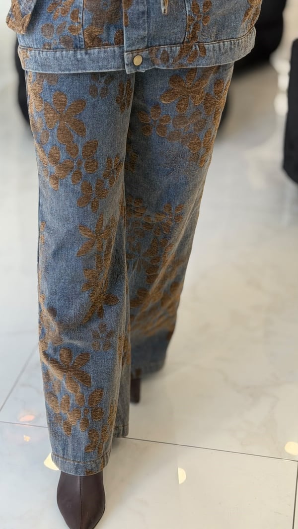My312 Desenli Denim Kot Pantolon 