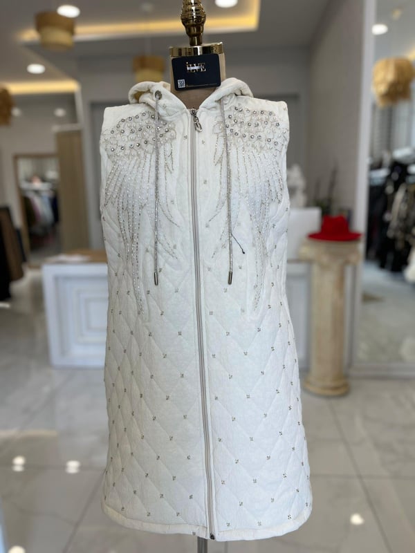 Selin Ada Taşlı Şişme Yelek