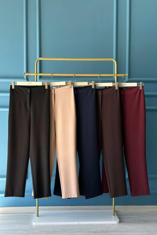 Sentez Düğmeli Pantolon