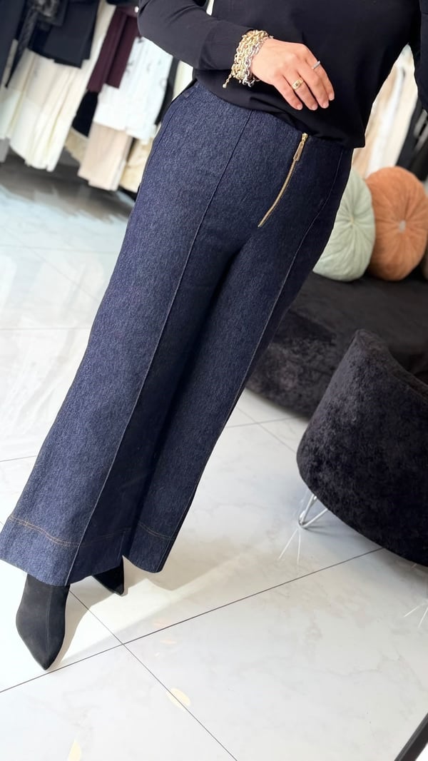 Sentez Önden Fermuarlı Kot Pantolon  