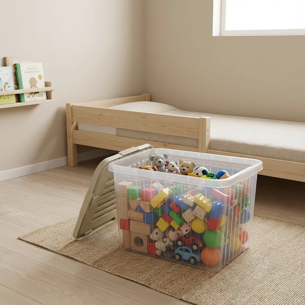 26 Lt Şeffaf Derin Split Box Krem
