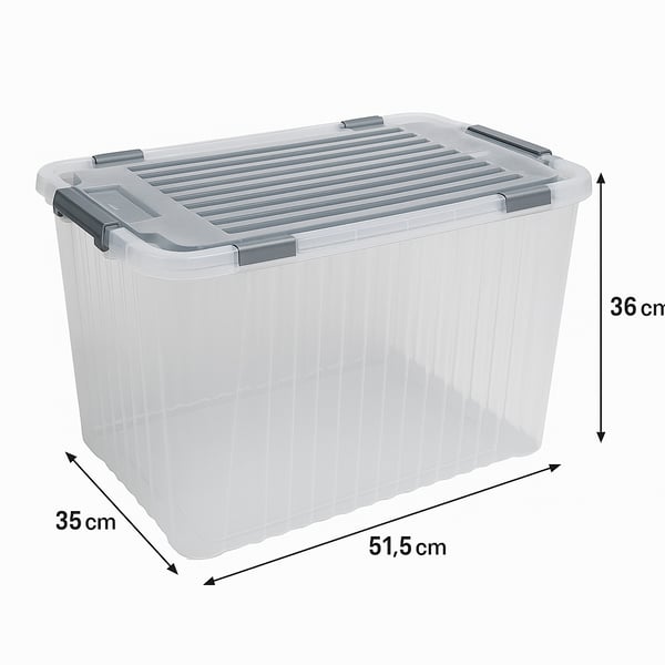 50 Lt Şeffaf Derin Split Box