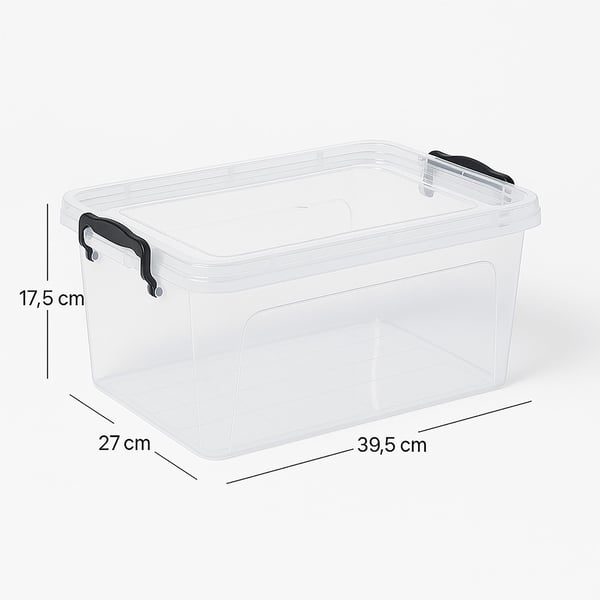 Dikdörtgen Saklama Kabı Orta Boy (7,5-15,20 Lt) 3 Lü Set