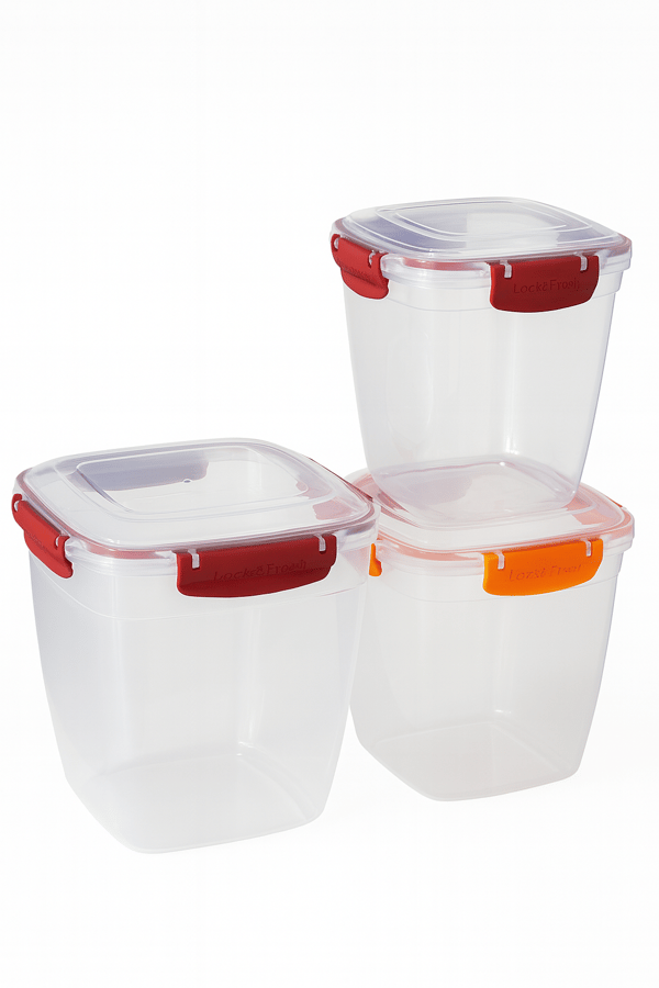Master Derin Saklama Kabı 3 Adet 5000Ml + 3200Ml + 1900Ml Karışık Renk