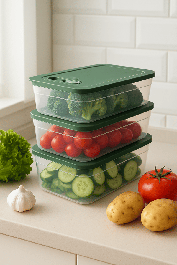 Royal Microwave & Fresh Saklama 5Lt + 3,8Lt + 2,5Lt Yeşil