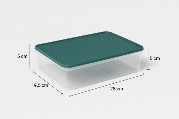 Smart Container 4 Lü Buzdolabı Derin Dondurucu Saklama Kabı Set Antrasit