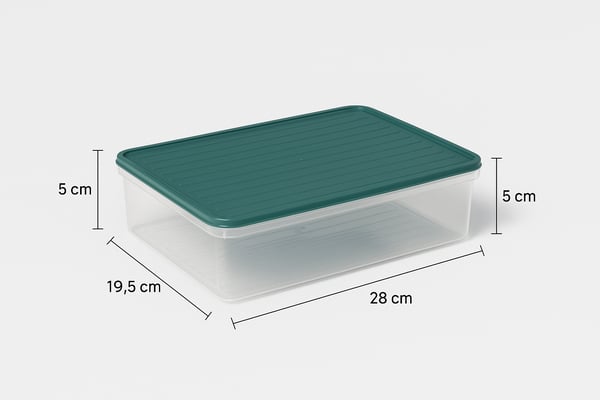 Smart Container 4 Lü Buzdolabı Derin Dondurucu Saklama Kabı Set Beyaz