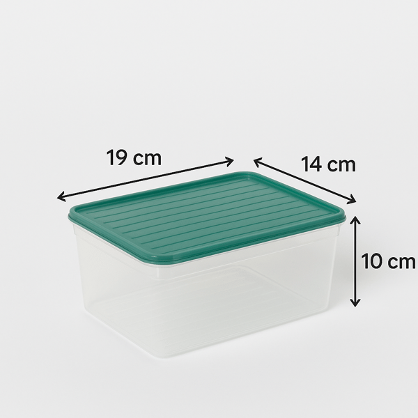 Smart Container 4 Lü Buzdolabı Derin Dondurucu Saklama Kabı Set Antrasit