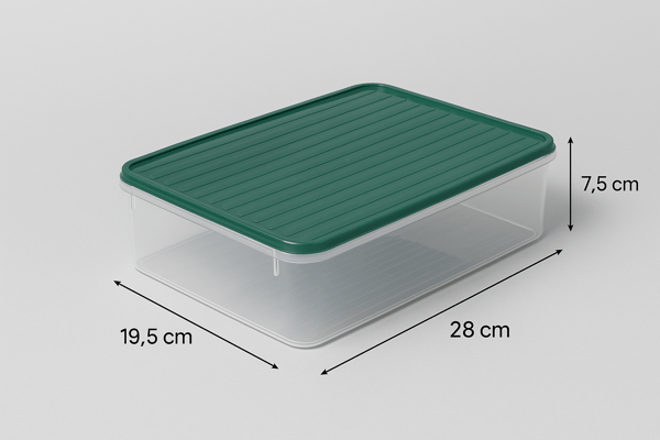 Smart Container 4 Lü Buzdolabı Derin Dondurucu Saklama Kabı Set Antrasit