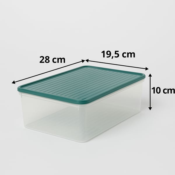 Smart Container 4 Lü Buzdolabı Derin Dondurucu Saklama Kabı Set Antrasit