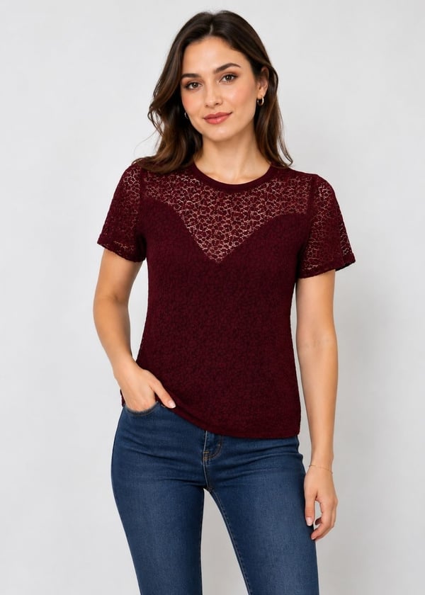 Tamamı Dantel Kadın T-shirt