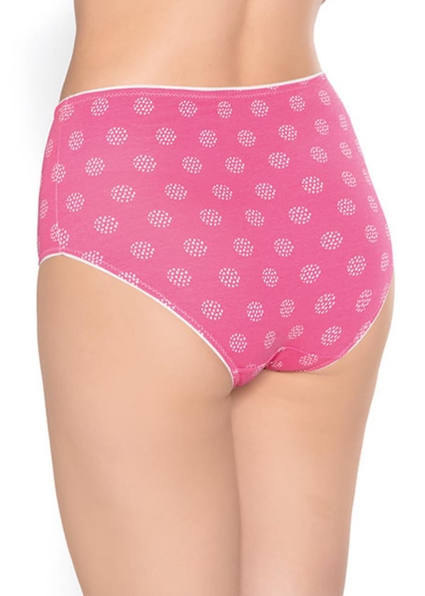 Yüksek Bel Desenli 4'lü Kadın Külot