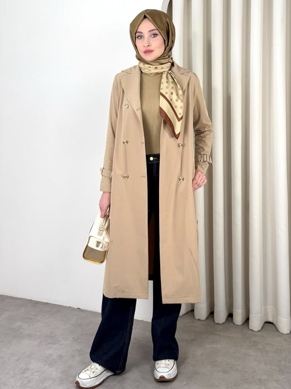 LEİLA TRENCH CAMEL