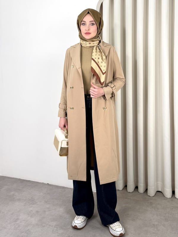 LEİLA TRENCH CAMEL
