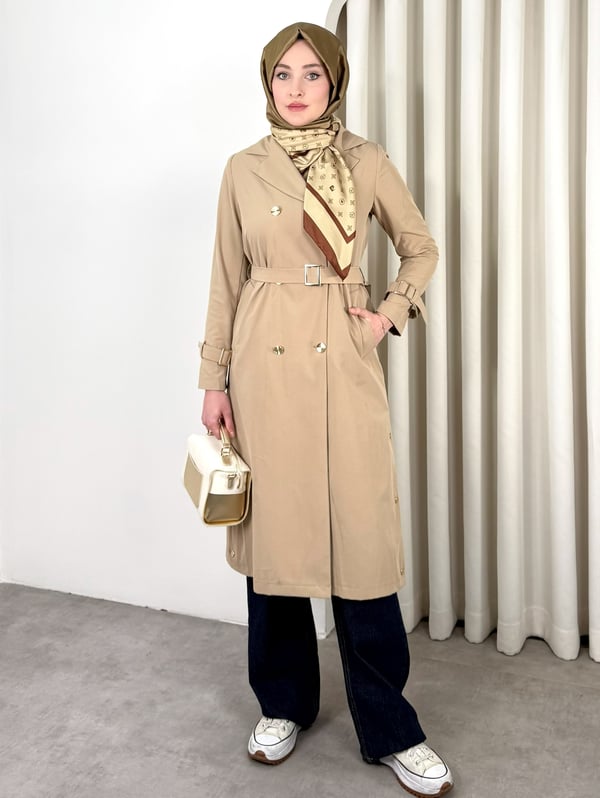 LEİLA TRENCH CAMEL