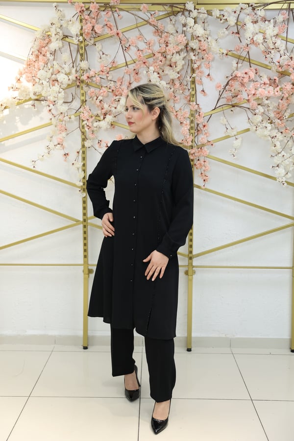ZAREL – Boncuk Şerit Detaylı İkili Takım