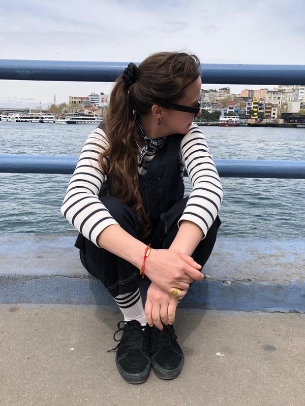 Friend İp Detaylı Ayarlanabilir Bileklik Kırmızı