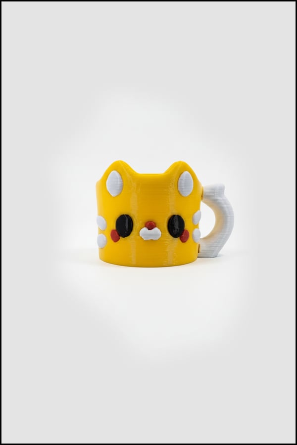  CupKedi Sarı Clicker'li Anahtarlık