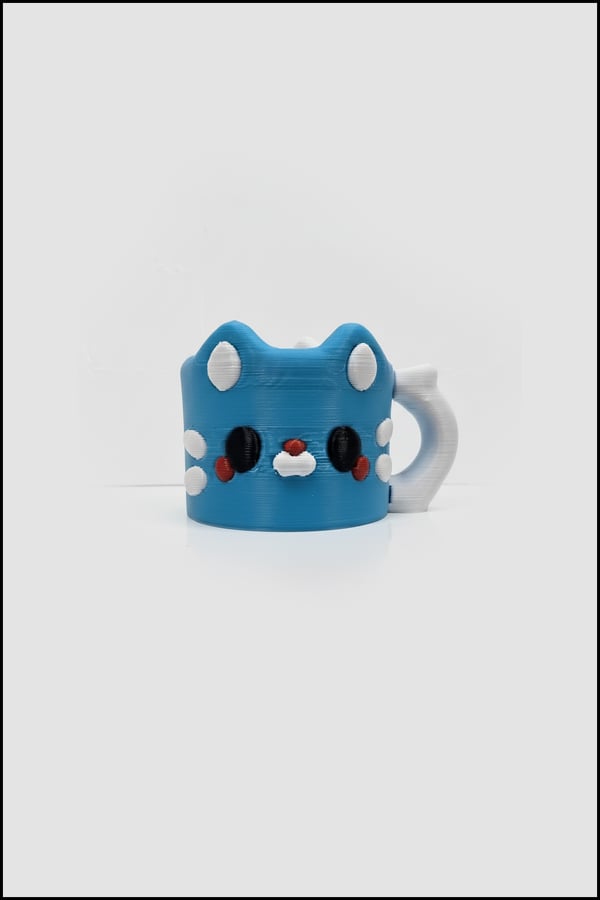 CupKedi Mavi Clicker'li Anahtarlık