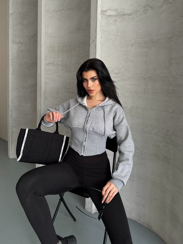 Korse Marşet Sweaters Gri