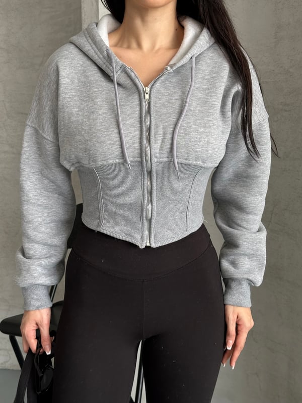 Korse Marşet Sweaters Gri