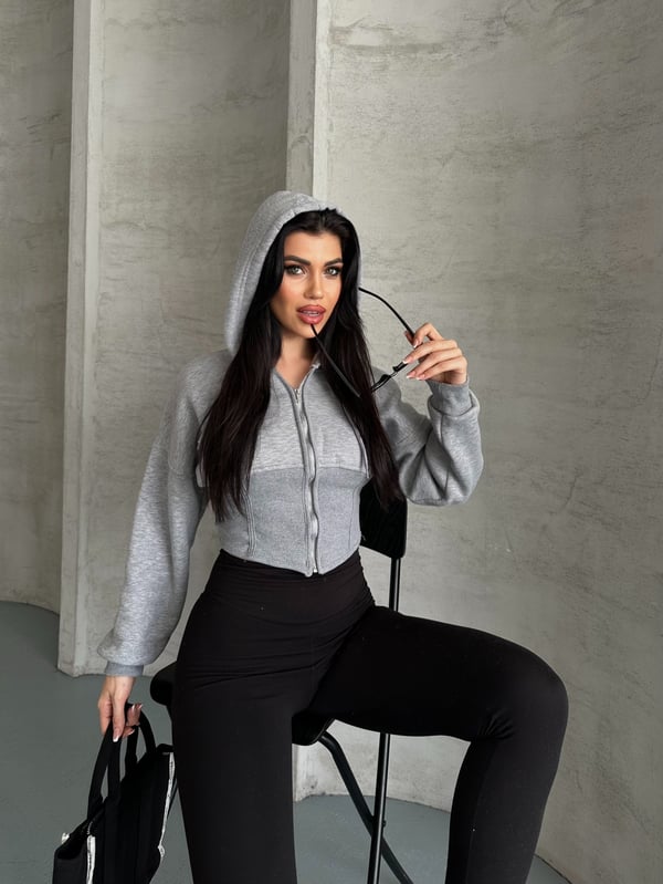 Korse Marşet Sweaters Gri