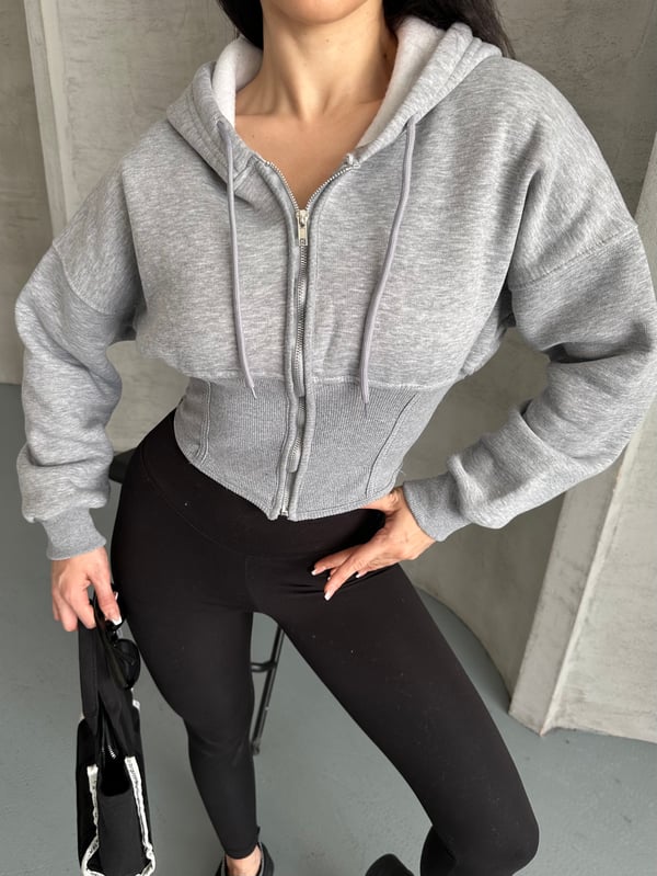 Korse Marşet Sweaters Gri