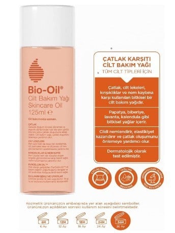 Bio-Oil Çatlak Karşıtı Nemlendirici Cilt Bakım Yağı - Leke Karşıtı Bakım Yağı 125ml