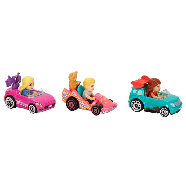 Hot Wheels Racerverse Barbie 3 lü Araba Seti JDG45