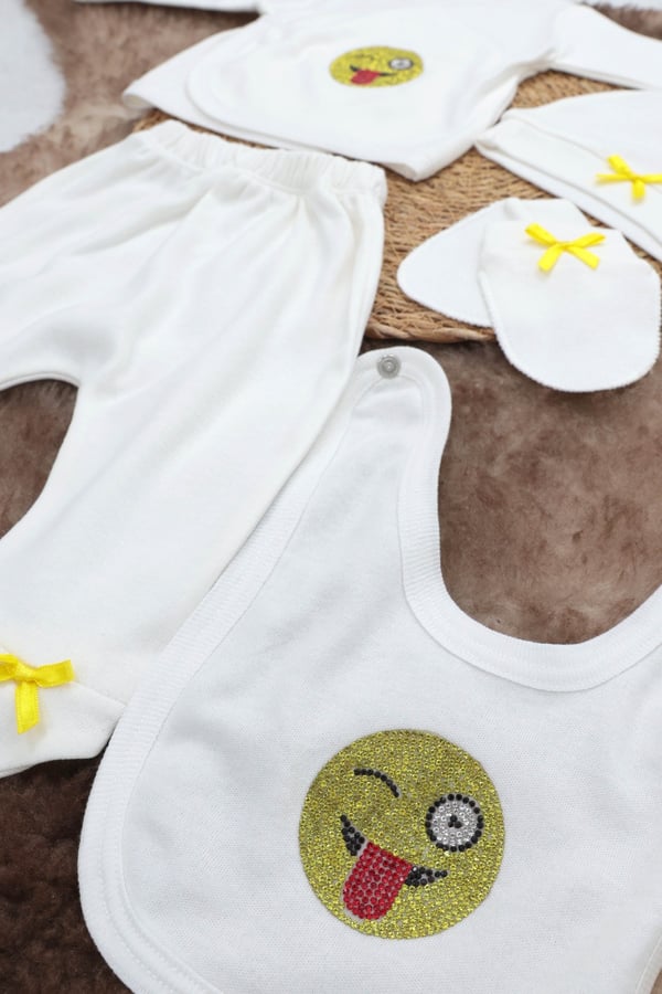 Sema Baby 5 Parça Hastane Çıkışı Zıbın Seti 0-3 Ay