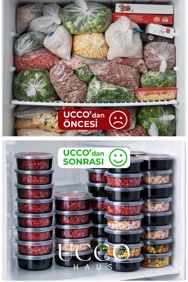 10'lu 250 ml Kıyma Et Sos Kemik Suyu Sebze Saklama Kabı Sızdırmaz Mikrodalga Buzluk Düzenleyici