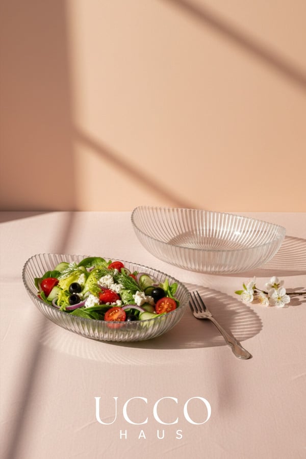 2 ADET 21cm Paris Oval Kase Seti - Salata Meyve Kasesi - Sunumluk Şık Pinterest Tabak
