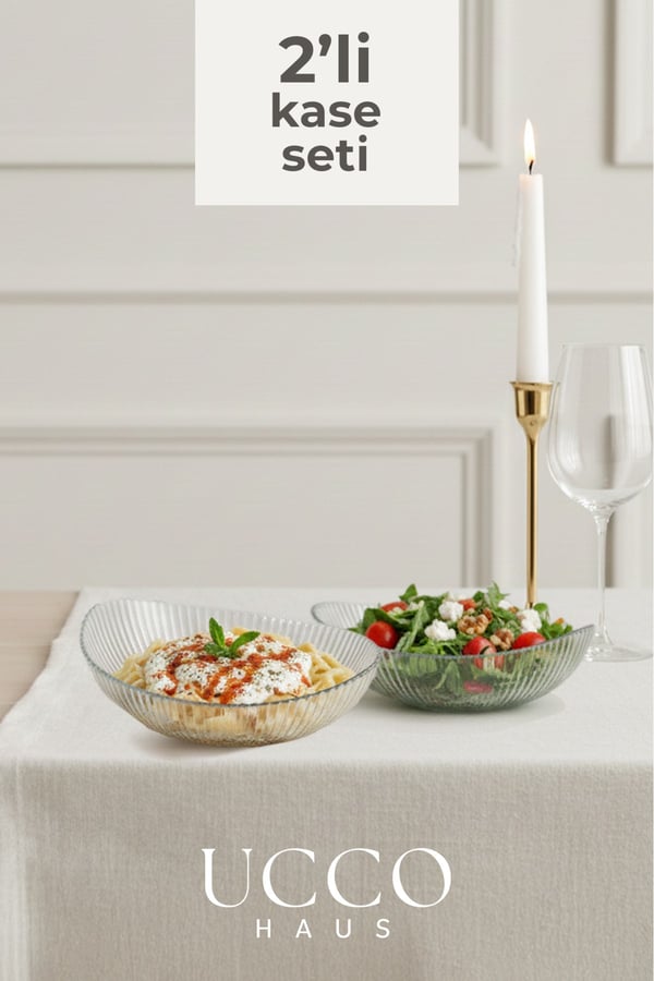 2 ADET 21cm Paris Oval Kase Seti - Salata Meyve Kasesi - Sunumluk Şık Pinterest Tabak