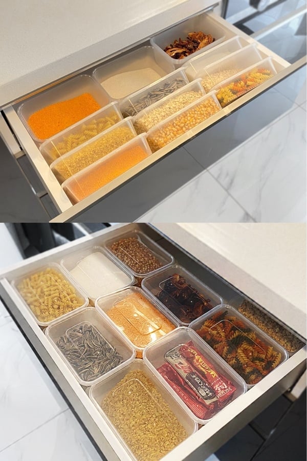 20(10+10) Adet Ekonomik Saklama Kabı Seti – 10x650 ml 10x1000 ml Mikrodalga Buzluk Dondurucu Erzak