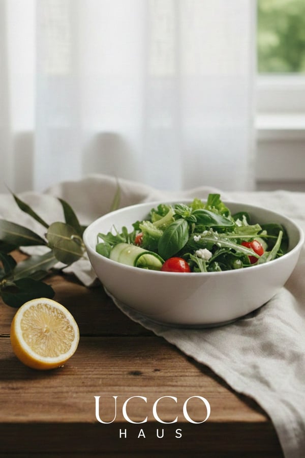21 cm Porselen Artisan Salata Meyve Sunum Kasesi - Yemek Makarna Tabağı