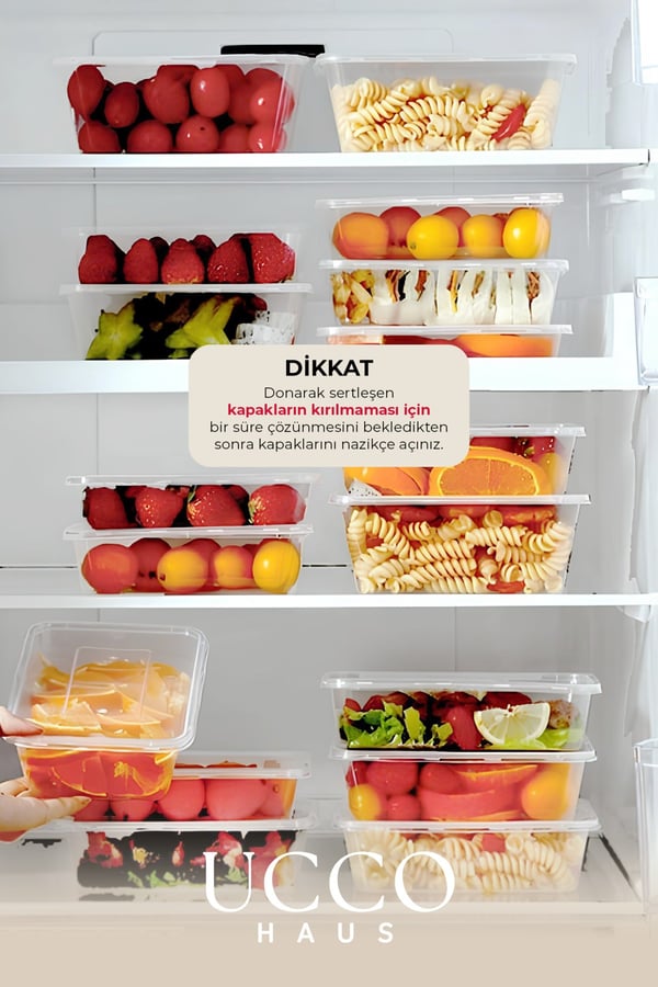 250 ADET 1 Litre Ekonomik Buzdolabı Dondurucu Erzak Sızdırmaz Saklama Kabı Seti Buzluk Organizer