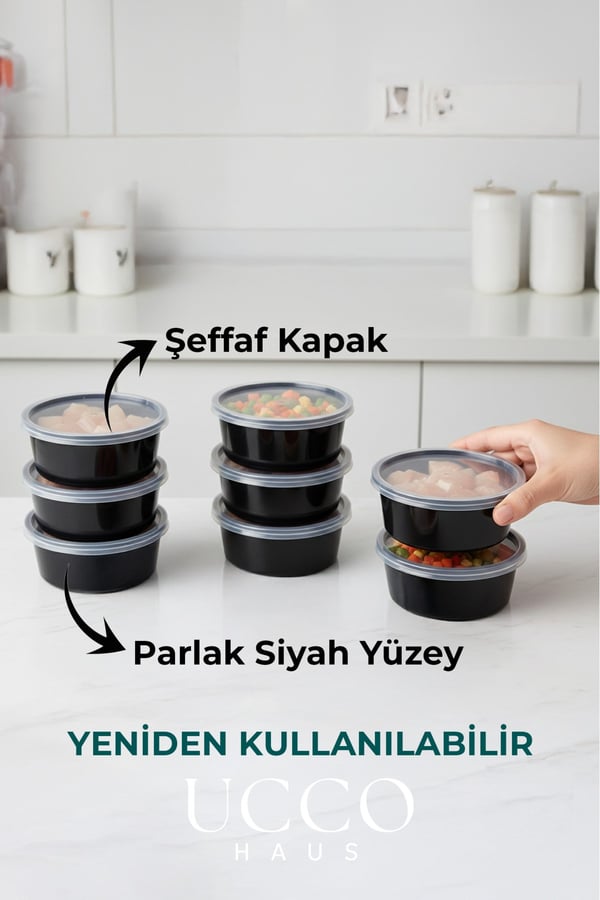 500 Adet 350 ml Sızdırmaz Kapaklı Sosluk Buzluk Saklama Kabı, Et Suyu, Kemik Suyu Mutfak Organizeri