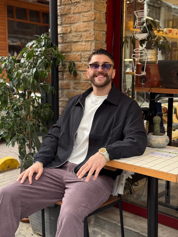 Siyah Oversize Fit Fermuarlı Ceket