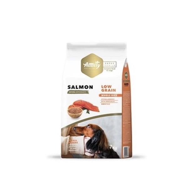 Amıty Süper Premium Low Düşük Tahıllı Yetişkin Mini Adult Somon Balıklı Köpek Maması 7 Kg